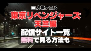 東京リベンジャーズ　3期　天竺編　動画配信サービス一覧　VOD　U-NEXT　ユーネクスト