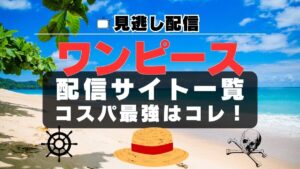 ワンピース　配信一覧　見逃し　動画　アニメ　ONE PIECE U-NEXT ユーネクスト