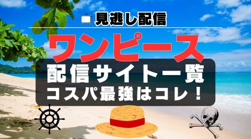 ワンピース　配信一覧　見逃し　動画　アニメ　ONE PIECE U-NEXT ユーネクスト