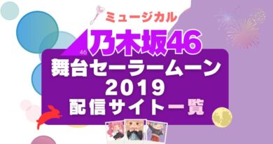 乃木坂46版ミュージカル「美少女戦士セーラームーン 2019」動画配信サービス一覧　Hulu