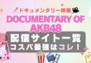 AKB48 ドキュメンタリー　映画 DOCUMENTARY OF AKB48 Hulu ふーるー　フールー　VOD　動画配信サービス　オススメ　独占　一覧