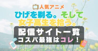 ひげを剃る。そして女子高生を拾う。　ひげひろ　　ラブコメ　VOD　比較　一覧　特徴　動画配信サービス　サブスク　無料　おすすめ　フールー　ユーネクスト　アマプラ　DMM　無料