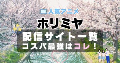 ホリミヤ　ラブコメ　VOD　比較　一覧　特徴　動画配信サービス　サブスク　無料　おすすめ　フールー　ユーネクスト　アマプラ　DMM　無料
