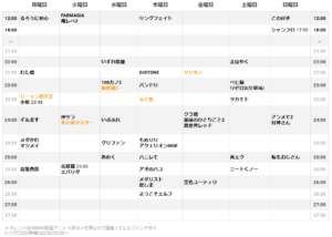 unext 2025年1月スタートの冬アニメ　まとめ　一覧