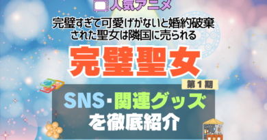 完璧聖女　完璧すぎて可愛げがないと婚約破棄された聖女は隣国に売られる アニメ　SNS　YouTube　公式　チャンネル　動画　配信　特番　生配信　声優　出演　ラジオ　関連　グッズ　フィギュア　アクリル　ブルーレイ　特典　Blu-ray Twitter ツイッター　X　アカウント