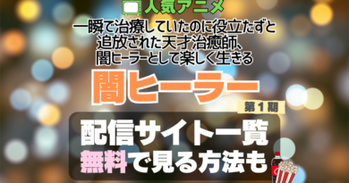 一瞬で治療していたのに役立たずと追放された天才治癒師、闇ヒーラーとして楽しく生きる 闇ヒーラー アニメ　無料　配信サービス　動画サブスク　VOD　動画配信サイト　どこで見れる？　動画配信サービス　ユーネクスト U-NEXT DMM TV アマプラ　ネトフリ　ABEMA　Hulu　Lemino　dアニメ　おすすめ　コスパ　お得　人気　比較　一覧　まとめ