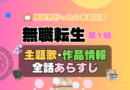 無職転生　1期　シーズン１　アニメ　主題歌　オープニング　曲　テーマソング　音楽　あらすじ　作品情報　製作　スタッフ　制作　全話　あらすじ　タイトル　題名　ネタバレ　エンディング　ED　OP