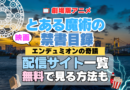 劇場版アニメ　映画　とある魔術の禁書目録　 エンデュミオンの奇蹟 　　アニメ　無料　配信サービス　動画サブスク　VOD　動画配信サイト　どこで見れる？　動画配信サービス　ユーネクスト U-NEXT DMM TV アマプラ　ネトフリ　ABEMA　Hulu　Lemino　dアニメ　おすすめ　コスパ　お得　人気　比較　一覧　まとめ　独占　見れない　ネットフリックス　Netflix　ネトフリ　見れない　見る
