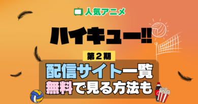 アニメ ハイキュー!! 第2期 シーズン2 セカンドシーズン Season2 2nd 配信一覧 どこで見れる 動画サブスク VOD 動画配信サービス
