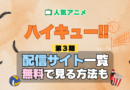 アニメ ハイキュー!! 第3期 シーズン3 サードシーズン Season3 3rd 配信一覧 どこで見れる 動画サブスク VOD 動画配信サービス