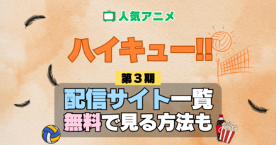 アニメ ハイキュー!! 第3期 シーズン3 サードシーズン Season3 3rd 配信一覧 どこで見れる 動画サブスク VOD 動画配信サービス