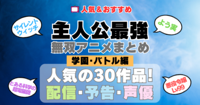 主人公が最強・無双なアニメ 学園・バトル編