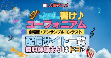 劇場版 アニメ 映画 響け！ユーフォニアム アンサンブルコンテスト 2年生編 配信一覧 動画サブスク VOD 無料 比較 配信サービス どこで見れる