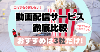 動画配信サービス　徹底比較　比較グラフで一目瞭然　おすすめ　３選　もう迷わない