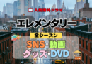 海外ドラマ エレメンタリー ミステリードラマ クライムサスペンス 全シーズン SNS YouTube動画 グッズ DVD BD