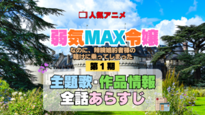 アニメ 弱気MAX令嬢なのに、辣腕婚約者様の賭けに乗ってしまった 主題歌 全話あらすじ 制作スタッフ